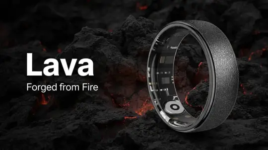 スマルト Titanium Lava スマートリング：ユニークなデザインと健康管理機能
