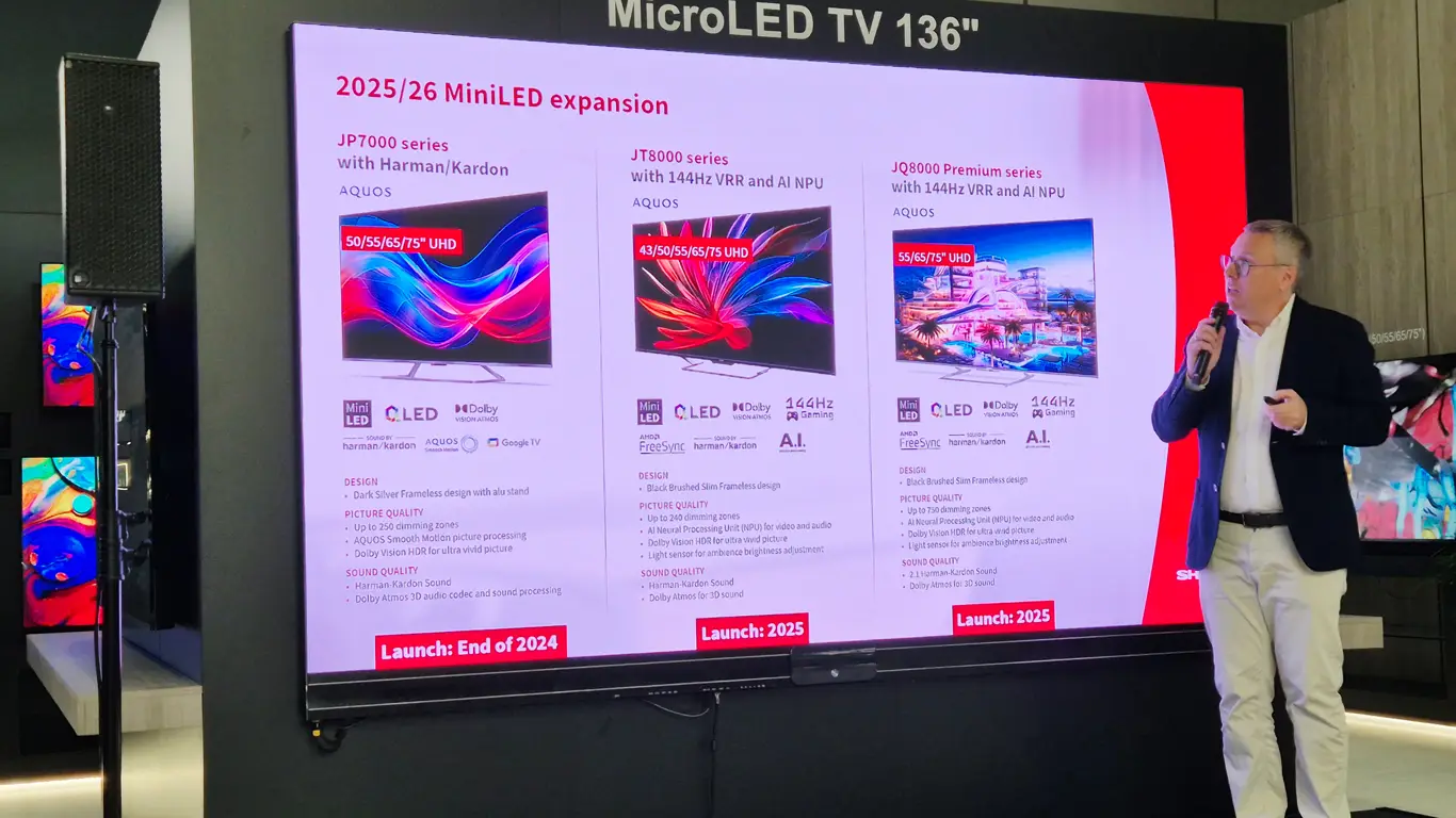 IFA 2025 / Sharp-presentasjon
