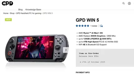 Названа дата запуска портативки GPD Win 5