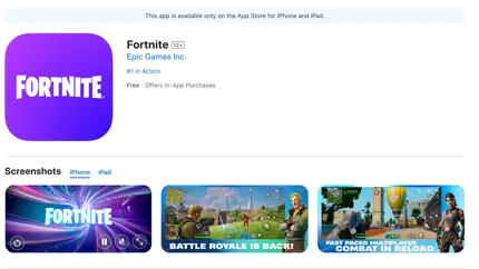 Вот чего ждали геймеры: Fortnite «взорвала» чарты App Store